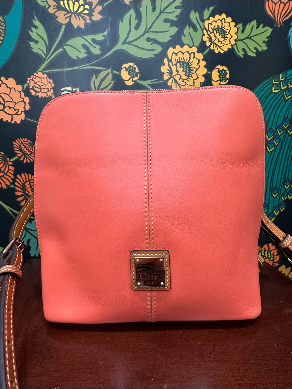 Dooney & Bourke Trixie Coral Leather Crossbody Bag - Picture 4 of 14